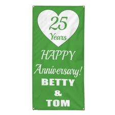 Vertical Vinyl Banner Multiple Sizes Outdoor Weatherproof Industrial Yard Signs