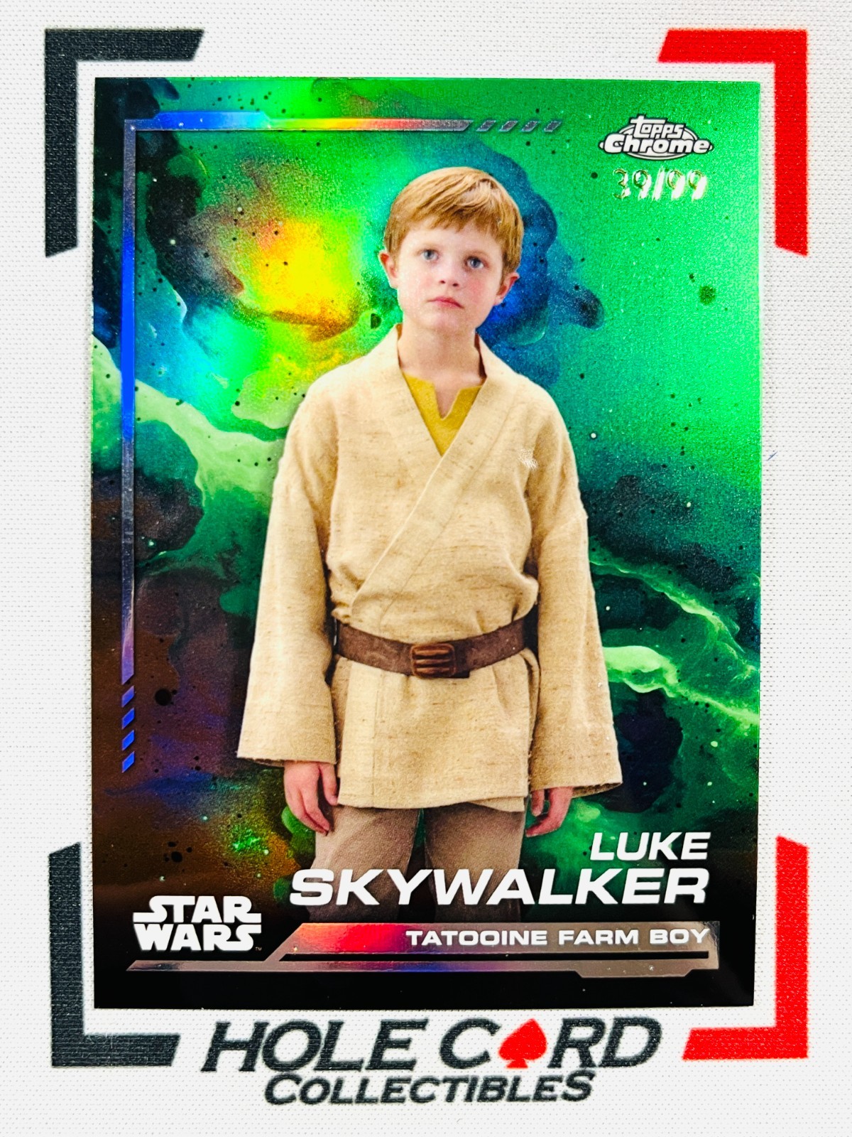LUKE SKYWALKER 2024 Topps Chrome Star Wars #70 Kashyyyk Green Refractor 39/99