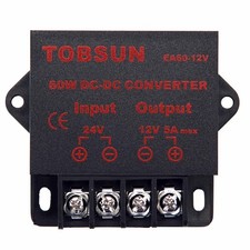 DC 24V to 12V 5A 60W Converter Step Down Regulator for Car Low Voltage Transf...