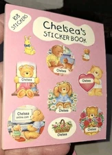 Vintage Stickers, CHELSEA'S,name Sticker Book,unused, Mulberry Studios,(drMbx)