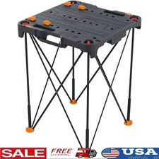 Portable Folding Workbench Heavy Duty 300lbs Capacity Lightweight Easy Storage