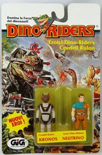 Dino Riders Action Figures - Poxx (Kronos) & Neutrino - Tyco GIG Italy