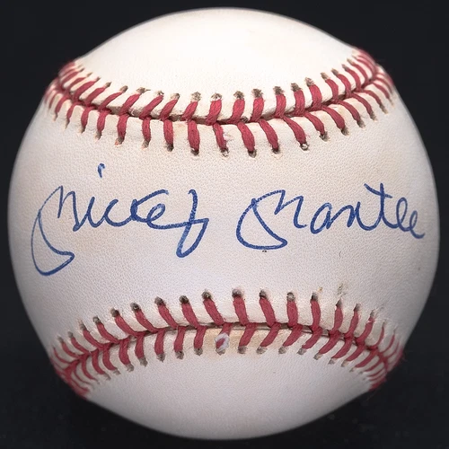 Mickey Mantle Signed Official American League Baseball JSA LOA Graded 9 #YY21814