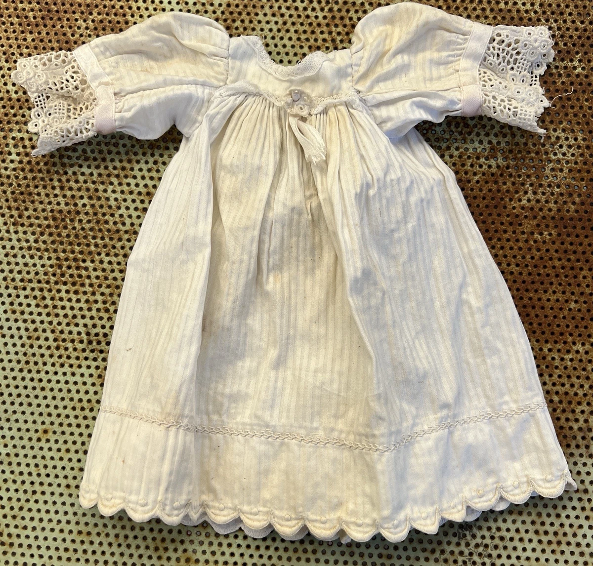 Robe Pour Poupée Ancienne - Type Jumeau ? - À Laver - Bon état Général