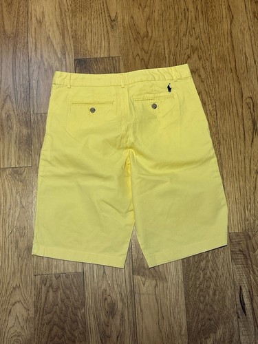 Yellow Polo Ralph Lauren Cotton Boys Shorts Size 18 EUC - Picture 2 of 3