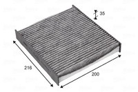Valeo Filter, Innenraumluft U.A. FüR Alpine, Dacia, Lada, Nissan, Renault