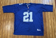 NEW YORK GIANTS #21 Tiki Barber NFL FOOTBALL JERSEY SIZE 4XL Super Bowl
