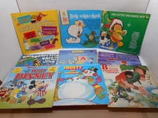 Lot of 9 Vintage Record Vinyl Children Peter Pan Happy Time Mr. Pickwick Ronco