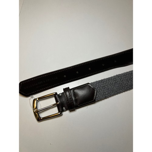 Holderness & Bourne Men's Gray Woven Stretch Belt The Fischer 42 Braided Golf - Picture 8 of 8
