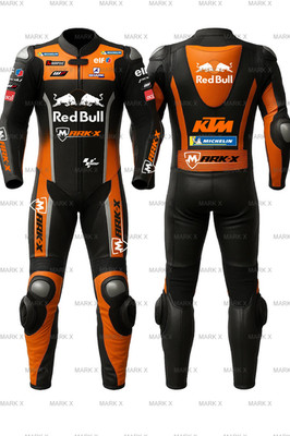 MarkX Mens Racing Leather Suit MotoGP 2026 Genuine Leather Motorcycle Racing Suit
