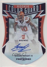 2016 Panini Preferred Rookie Color Guard Purple 10/25 Scooby Wright III Auto fm0