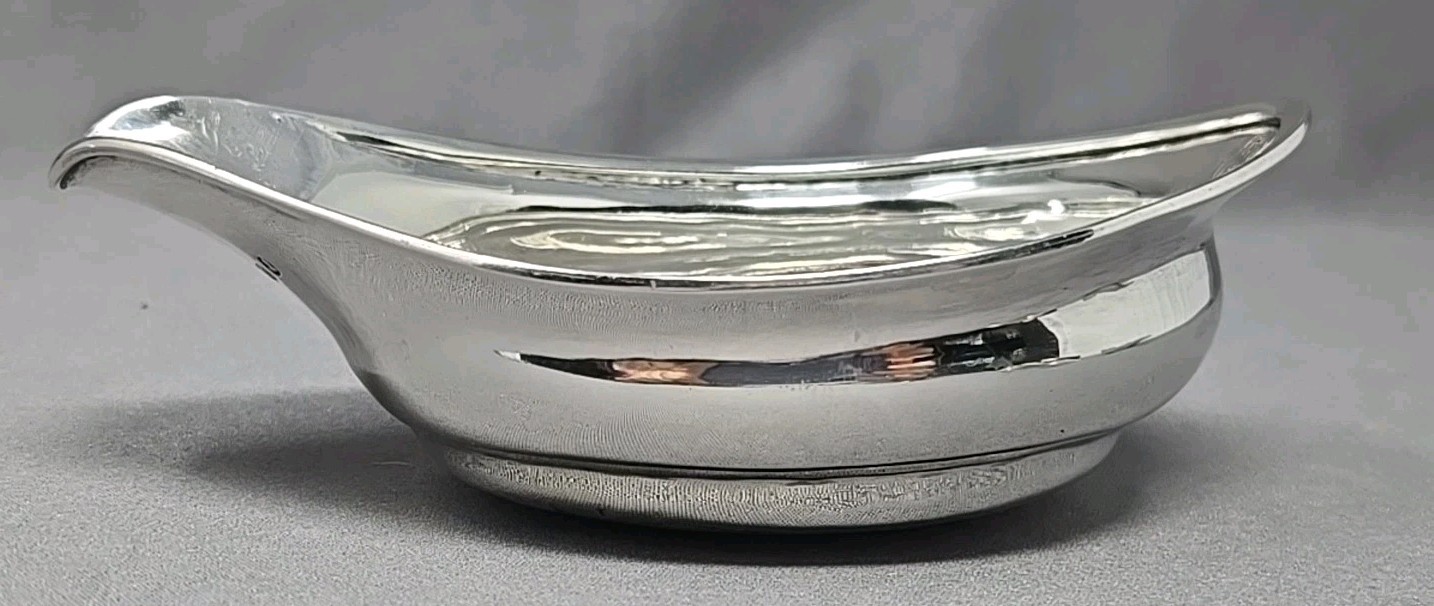 Solomon Hougham Georgian Sterling Silver Pap Boat C. 1815 London