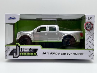 Jada Ford F-150 SVT Raptor 2011 Pickup Metallic Silver Just Trucks 1:32 scale