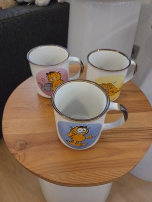 Garfield Sammlung Konvolut 3x Tassen Kaffeetasse Jim Davis Vintage 1978