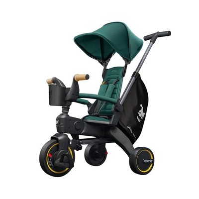 Doona Liki Trike S5 Racing Green 5-in-1 Foldable Tricycle Toddler