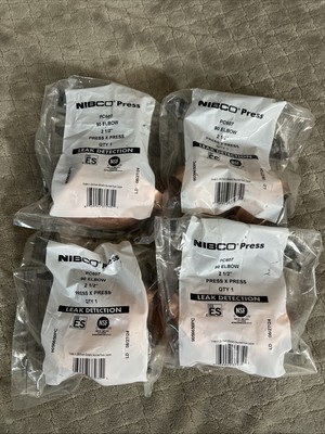 NIBCO PC607 90 ELBOW 2-1/2'' 9056650PC Press X Press Press System 4 Pack