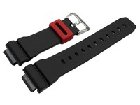 Casio Resin Uhrenarmband GW-M5610RB-4 Schwarz Schlaufe Rot