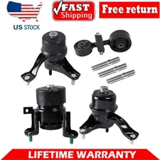 4x Transmission and Engine Motor Mount For 2007-11 Toyota Camry 2.4L- Auto Trans