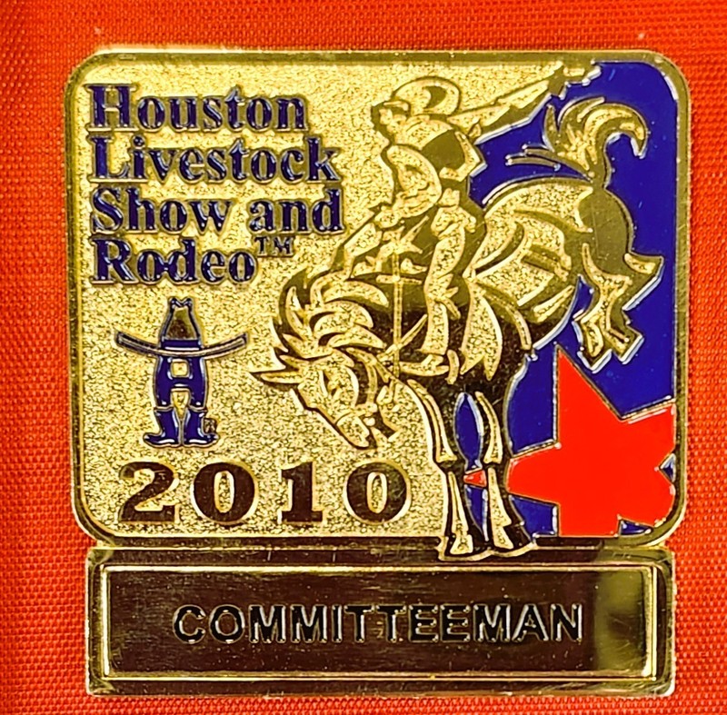2010 Houston Livestock Show and Rodeo Committeeman Badge
