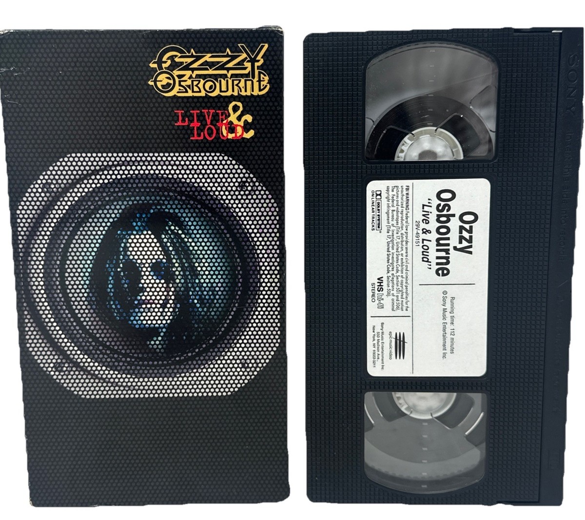 Ozzy Osbourne: Live and Loud vhs tape | eBay