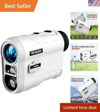1000Y Waterproof Golf Rangefinder with Slope and Vibration - 6.5X Magnification