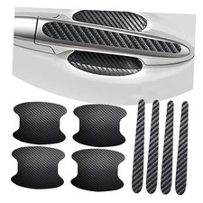 8 PCS Car Door Handle Anti-Scratches Sticker, Self-Adhesive  Non-Marking Black
