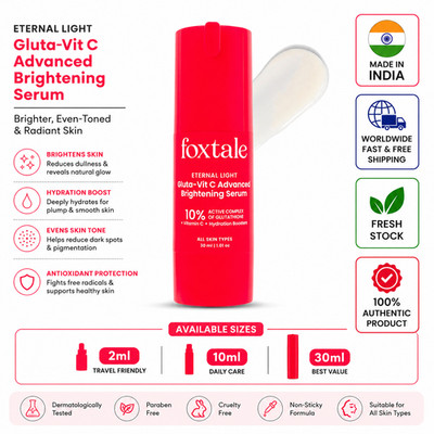 10% Vitamin C + Glutathione Face Serum for Glowing & Brightening Skin 30ml