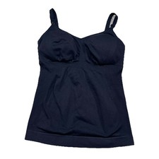 Knix Luxelift Tank Top Black Built In Bra Shapewear Size Large O1