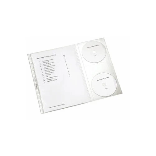 1-20x LEITZ Prospekthülle mit CD-Klappe, A4, PP, genarbt, 0,12 mm BIS 60% RABATT