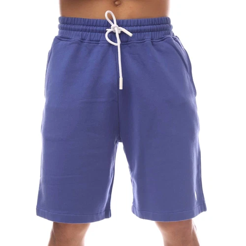 Pantaloncini corti uomo Marcelo Burlon Cross Basket blu