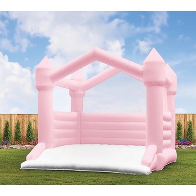 Members Mark Event Bounce House Pink Inflatable Jumper Castle Party Air Pump
