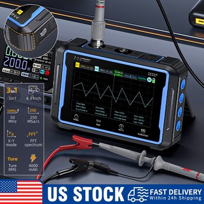 2C53P Handheld Tablet Oscilloscope Multimeter DDS Signal Generator 3in 1 w/50Mhz