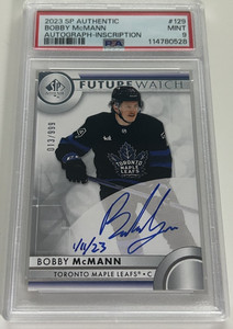 2023-24 SP Authentic - Bobby McMann - Future Watch Auto INSCRIBED - 013/999