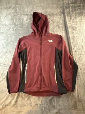 The North Face Black And Vine Red  Jacket For Men Size Medium With Pockets
