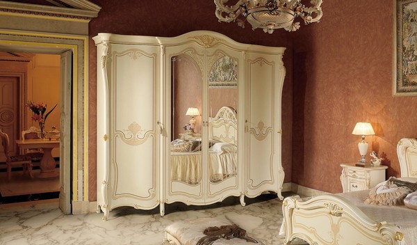 Schlafzimmer MöBel Italien Holzschrank Kleiderschrank Schrank Echtholz Massive-image