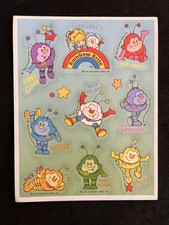 Vintage 80  s Hallmark RAINBOW BRITE Sprites Sticker Sheet