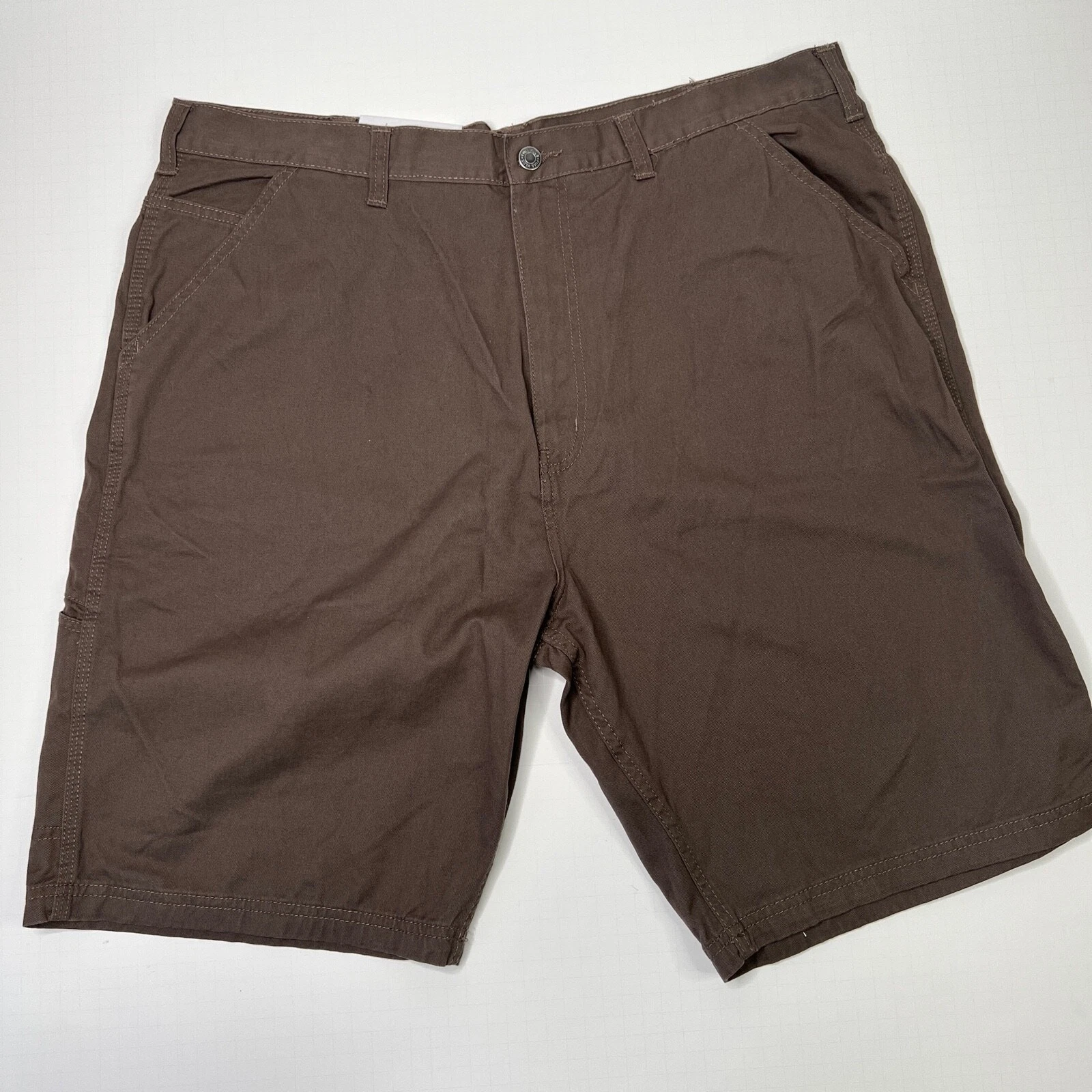 Full Blue Shorts Mens 40 Brown Work Shorts Cargo Pockets Gorp Cotton