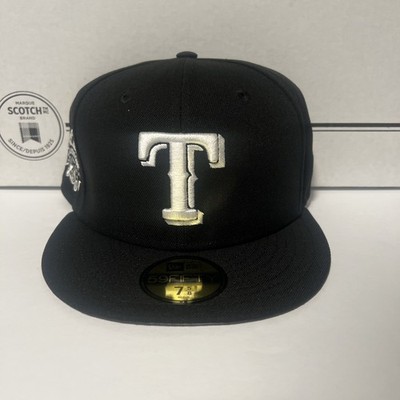 New Era 59FIFTY Texas Rangers 1995 All Star Game Patch Fitted Hat Black Sz 7 5/8