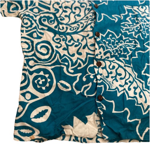 Manuheali’i Aloha Print Collared Button Up Shirt Kids Size M *Read Description* - Picture 4 of 16