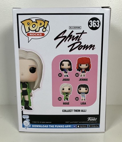 Blackpink #363 Rose Shut Down Funko Pop! Figura Vinilo Rocks Como Nueva P/P - Imagen 2 de 6