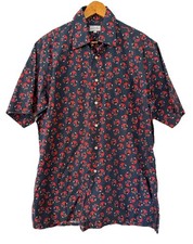Vintage Maus & Hoffman Luxury Anchor Nautical Shirt SZ L 70s 80s USA Made