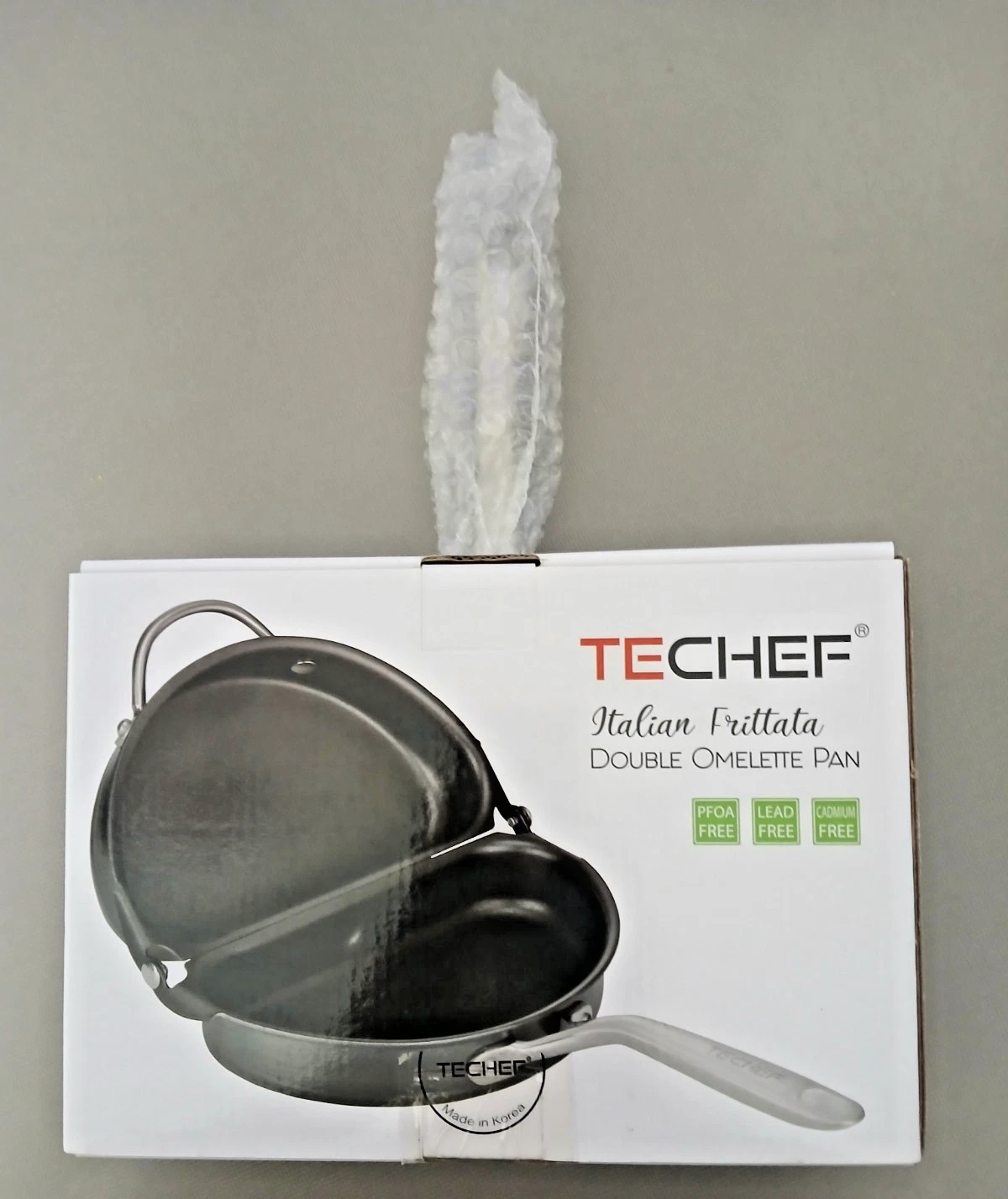 TECHEF - Italian Frittata Double Omelette Pan Black New In Box