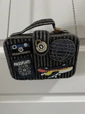RARE New Release Mile High Travel Plane Beaded Bag Purse Crossover made in India