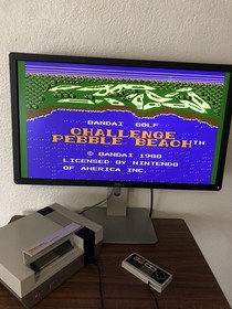 Bandai Golf Challenge Pebble Beach Nintendo Entertainment System NES 1989 Teated
