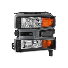 Left Black Halogen Headlight for 2019-2021 Chevy Silverado 1500 2022 LTD