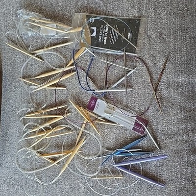 Lot 22 Circular Knitting Needles KnitPro Symfoni Addi Turbo Knit Picks Various