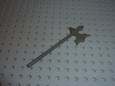 Lego Castle Minifiguren OldDkgray Stangenarm Hellebarde 6123 Set 6096/6095/6076/6097/6082