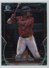 2023 Bowman Draft Chrome Aqua Lunar Crater Refractor /125 Cristofer Torin 1g2w