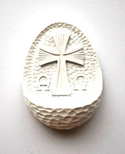 Cross Holy Water Font White Finish with Alpha...