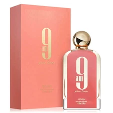 9 AM Pour Femme by Afnan Perfume for Women EDP 3.3 / 3.4 oz New In Box